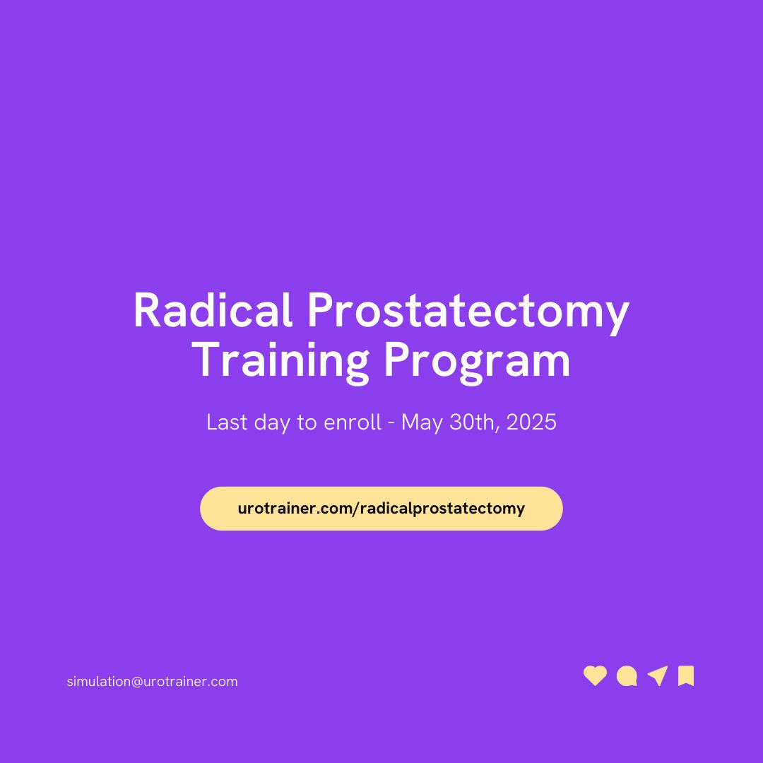 Urotrainer | Urology Surgical Simulation (@urotrainer) on Twitter photo ⏳ Last day to sign up for the SIU-certified Radical Prostatectomy Program.
Train from start to finish with expert guidance & lifelike simulation.
🔗bit.ly/4d52RBL
<a href="/SIU_urology/">SIU-Urology</a> ⏳ Last day to sign up for the SIU-certified Radical Prostatectomy Program.
Train from start to finish with expert guidance & lifelike simulation.
🔗bit.ly/4d52RBL
<a href="/SIU_urology/">SIU-Urology</a>