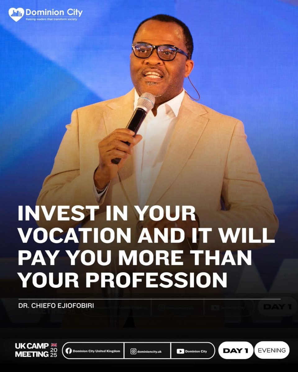 pstdavidogbueli's tweet photo. Excerpt from UK Camp Meeting 2025
#dominioncity #dominioncityuk https://t.co/NtiHTIR7Eh