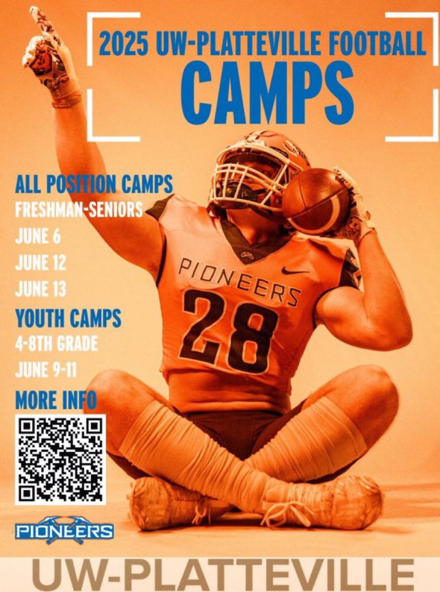 Thanks for the invite Coach! <a href="/Coach_Fryar/">Blake Fryar</a> <a href="/Ryan_Munz/">Ryan Munz</a> <a href="/UWPlattFootball/">UW-Platteville Football</a> <a href="/uwplatteville/">UW-Platteville</a>