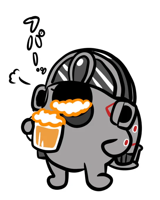 ビール飲むファントムおじいちゃん