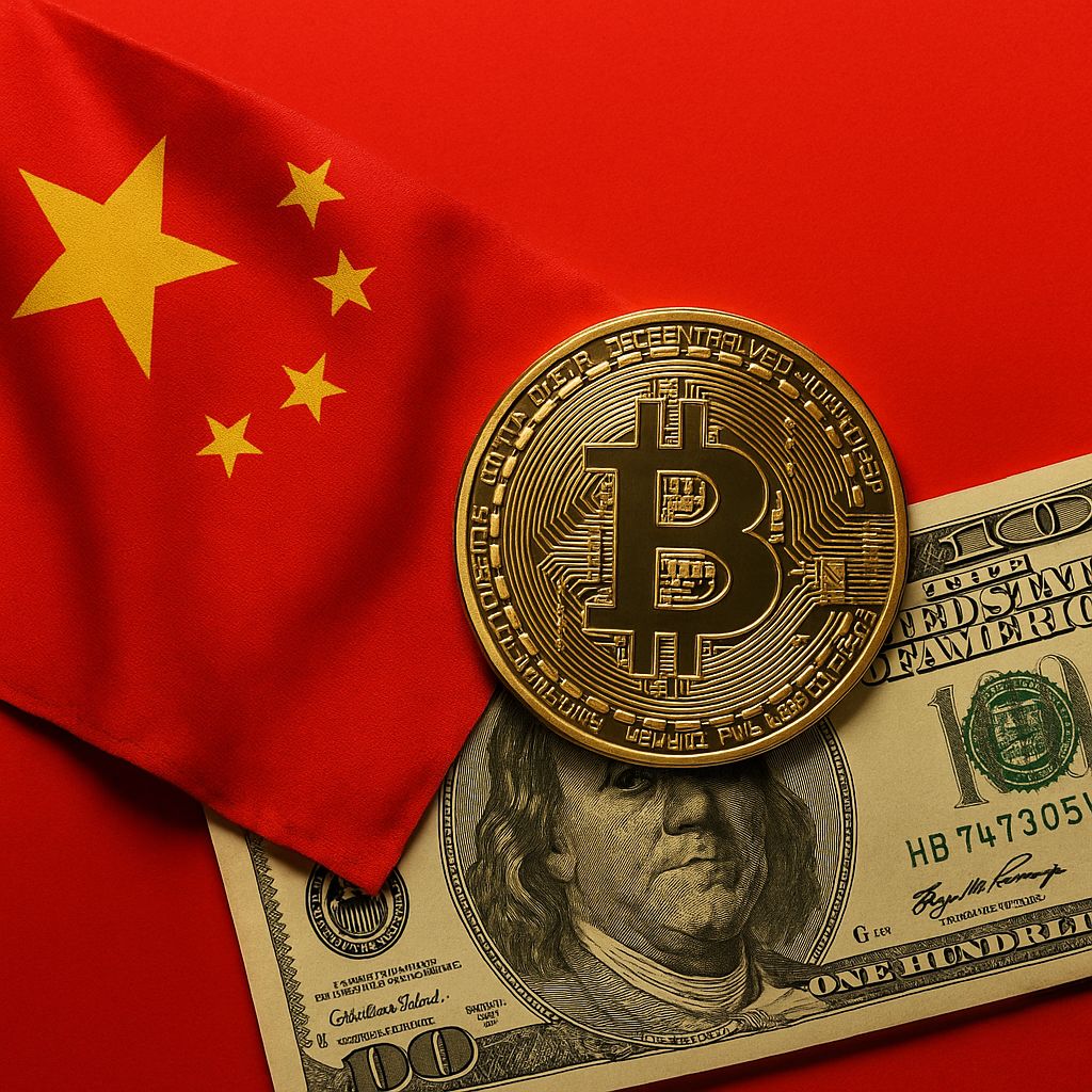 CHINA STATE-BACKED THINK TANK EXPLORES BITCOIN AS USD HEDGE A Chinese state-backed  think tank is reportedly evaluating Bitcoin as a potential reserve asset to  hedge against U.S. dollar exposure. The move reflects