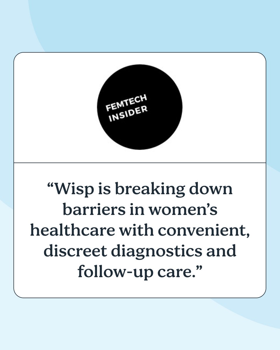 Grateful for the press love on our diagnostics launch 🫶

62% of Wisp patients wanted easier access to STI testing.

Now they’ve got it—fast results, free follow-up, discreet delivery, and the lowest price on the market.