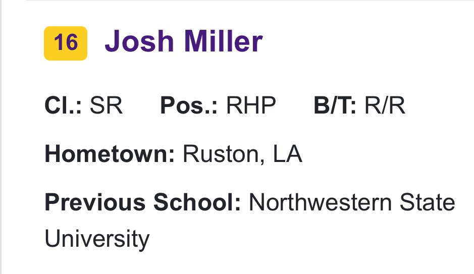 Three former LHSAA players are part of ongoing history. The LSU Shreveport Pilots have broken the all-time college baseball record for consecutive wins at 58 and advanced to the Series championship tonight. 

Jack Parks - Cedar Creek
Two sport athlete 🏈⚾️ and All-district in