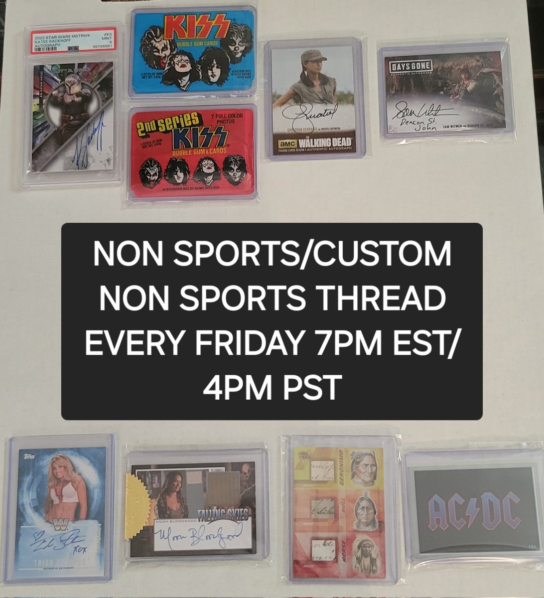 Don't forget this evening to join <a href="/vbandeadfan/">Vince</a> and myself for nonsports, custom cards, toys, video games, and any type of memorabilia. Except sports. See you guys there!