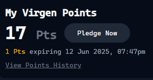 iamjiro06's tweet image. I think my gameplan would be earn as many points as possible before the expiration. I won&apos;t commit for now I will just Yap @virtuals_io and collect my daily points by holding my veVIRTUAL then pledge when I have at least 100 VP to maximize my pledge commitment

#kaito #virtualapp