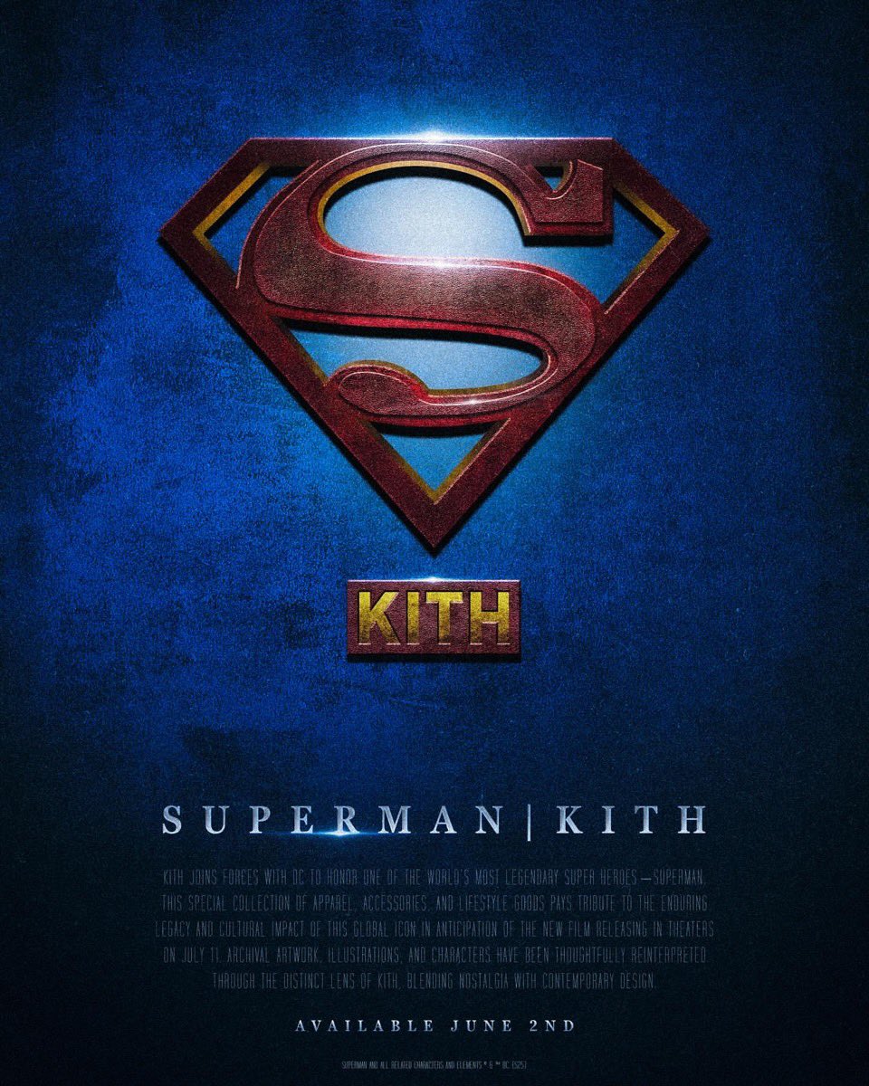 Superman x Kith コラボレーションが公式発表 【スーパーマン キス