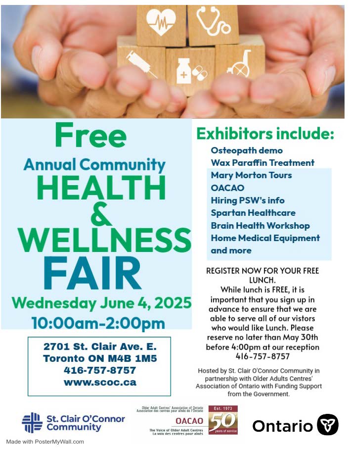 TheOACAO's tweet image. ๐ Celebrate Seniors Month โ Seniors Active Living Fairs are back! ๐
Free community events for older adults, caregivers & families to explore healthy, active & independent aging.
Find a Fair near you: ow.ly/Xf7f50W1jRu
#SeniorsActiveLivingFairs #SeniorsON #AinesON