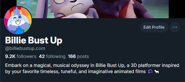 Find us on Bluesky! 
bsky.app/profile/billie…
#billiebustup