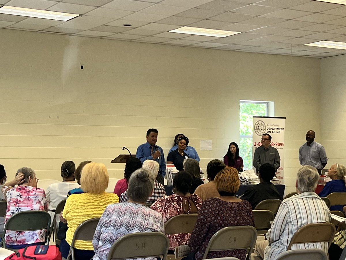 .<a href="/DukeEnergy/">Duke Energy</a> and other partners came together in Society Hill yesterday to help local seniors prepare for hurricane season at an event hosted by <a href="/AgingSC/">South Carolina Department on Aging</a> and Vantage Point by <a href="/CareSouthC/">CareSouth Carolina</a>. Attendees heard from local agencies, picked up preparedness resources, and enjoyed lunch.