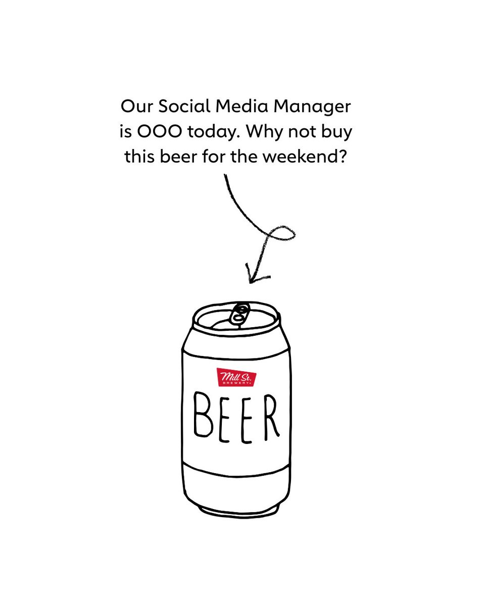 It's our social media manager's birthday today, please like and share this post while she's OOO. Why not get a Mill Street to celebrate?