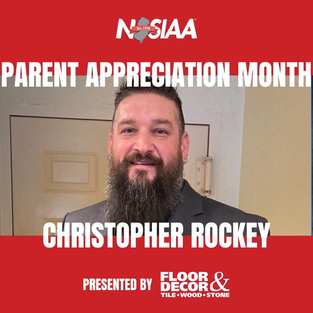 NJSIAA (@njsiaa) on Twitter photo This week <a href="/flooranddecor/">Floor & Decor</a> is recognizing Christopher Rockey as the NJSIAA Parent of the Week. Christopher is the cornerstone of the West Milford High School athletic community, and we thank him for his unwavering commitment to our student-athletes! #ThankYouParents This week <a href="/flooranddecor/">Floor & Decor</a> is recognizing Christopher Rockey as the NJSIAA Parent of the Week. Christopher is the cornerstone of the West Milford High School athletic community, and we thank him for his unwavering commitment to our student-athletes! #ThankYouParents