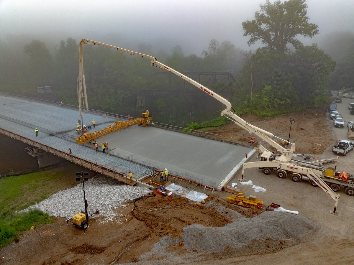 reimagineplsnt's tweet image. Crews have been pouring concrete for the new Cicero Creek bridge. Check out the progress being made! @NoblesvilleIN @USIConsultants