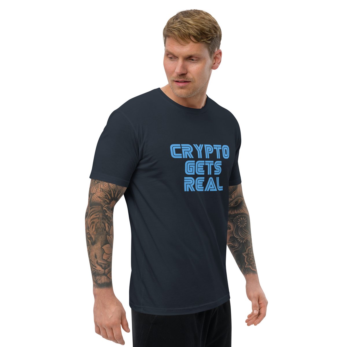 CryptoGetsReal's tweet photo. Dive deep into blockchain culture with fashion that's more than just style. Discover apparel that speaks to your crypto soul! Ready to wear your digital pride? 🕶️ Check out how you can merge fashion with the blockchain lifestyle. #CryptoStyle https://t.co/cjKPv8fW6F