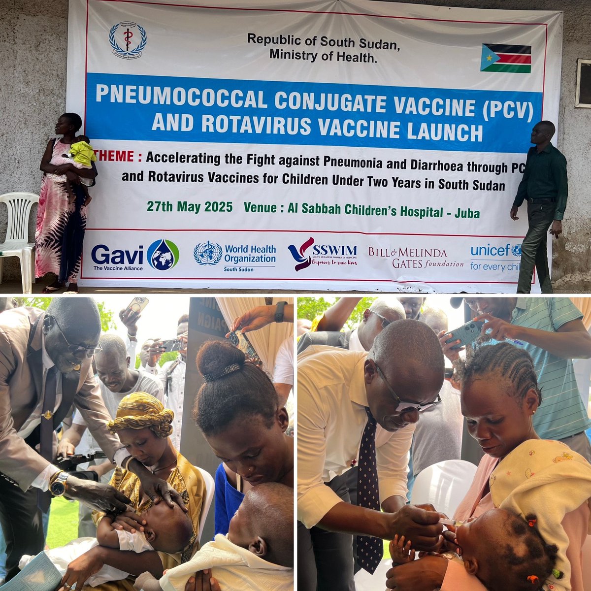 Gavi, the Vaccine Alliance (@gavi) on Twitter photo Congratulations South Sudan! We’re proud to work with <a href="/unicefssudan/">UNICEF South Sudan</a> and <a href="/WHOSouthSudan/">WHO South Sudan</a> to support <a href="/SouthSudanGov/">South Sudan Government</a>’s efforts to protect children against pneumonia and diarrhoea which are two of the leading causes of deaths in children under five. The launch of these lifesaving Congratulations South Sudan! We’re proud to work with <a href="/unicefssudan/">UNICEF South Sudan</a> and <a href="/WHOSouthSudan/">WHO South Sudan</a> to support <a href="/SouthSudanGov/">South Sudan Government</a>’s efforts to protect children against pneumonia and diarrhoea which are two of the leading causes of deaths in children under five. The launch of these lifesaving