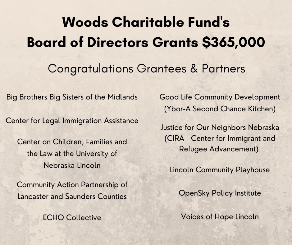 NebraskaBabies's tweet image. Congratulations to the Safe and Healthy Families Initiative (SAHFI) on receiving a $200,000 grant from the Woods Charitable Fund! This significant funding will support SAHFI&apos;s crucial work in Lancaster County. Read more here: woodscharitable.org/wp-content/upl…