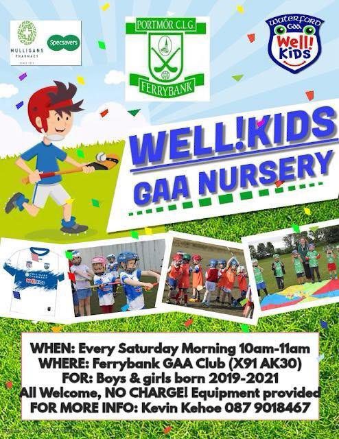 Ferrybank GAA (@ferrybankgaa) on Twitter photo <a href="/wellkidsgaa/">Well!Kids Waterford</a> continues tomorrow morning at 10am for boys and girls born in 2019, 2020, and 2021.
Loads of free fun. Hurleys and helmets supplied!
#FerrybankGAA <a href="/wellkidsgaa/">Well!Kids Waterford</a> continues tomorrow morning at 10am for boys and girls born in 2019, 2020, and 2021.
Loads of free fun. Hurleys and helmets supplied!
#FerrybankGAA
