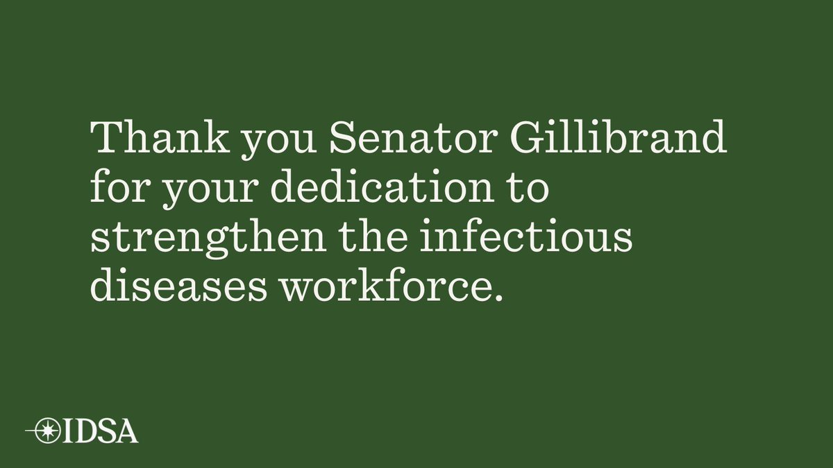 IDSA (@idsainfo) on Twitter photo Thank you <a href="/SenGillibrand/">Kirsten Gillibrand</a> for championing full funding for the Bio-Preparedness Workforce Pilot Program: bit.ly/3SZ24sZ
Your leadership is vital to strengthening infectious diseases workforce and protecting communities across the nation. #ValueofID Thank you <a href="/SenGillibrand/">Kirsten Gillibrand</a> for championing full funding for the Bio-Preparedness Workforce Pilot Program: bit.ly/3SZ24sZ
Your leadership is vital to strengthening infectious diseases workforce and protecting communities across the nation. #ValueofID