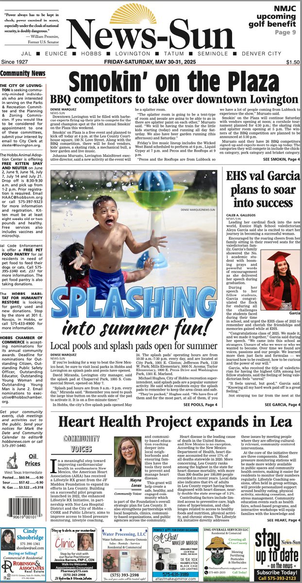 Today's edition: Make a splash! Pools and splashpads open for summer. - mailchi.mp/0466dfeb99e3/t…