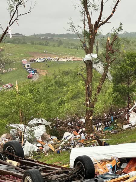 BREAKING: The Washington County Sheriff’s Office confirms one person was killed and multiple others are hurt after a likely tornado this morning. <a href="/WKYT/">WKYT</a> #kywx
