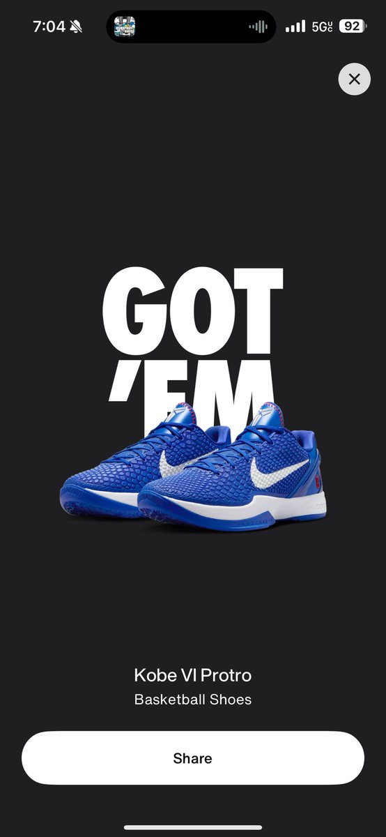 Axel_Sanchez45's tweet photo. @snkr_twitr First W ever for a Kobe https://t.co/D0Sbwzw6Wx