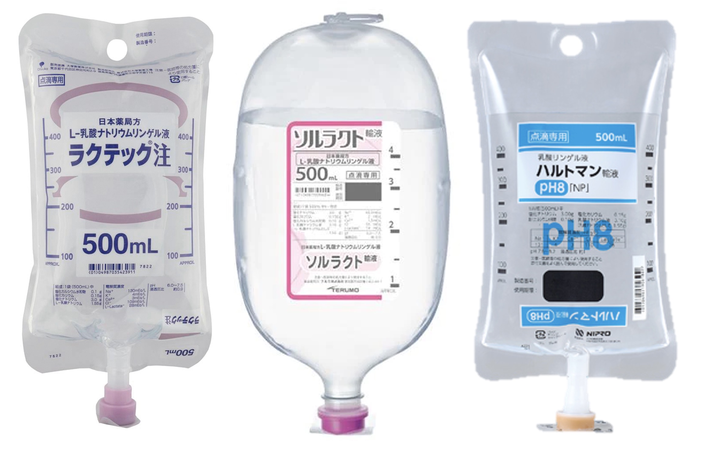 ラクテック注　L-乳酸ナトリウムリンゲル液 500mL 8個セット ラクテック注｜【公式】大塚製薬工場 医療関係者向けページ