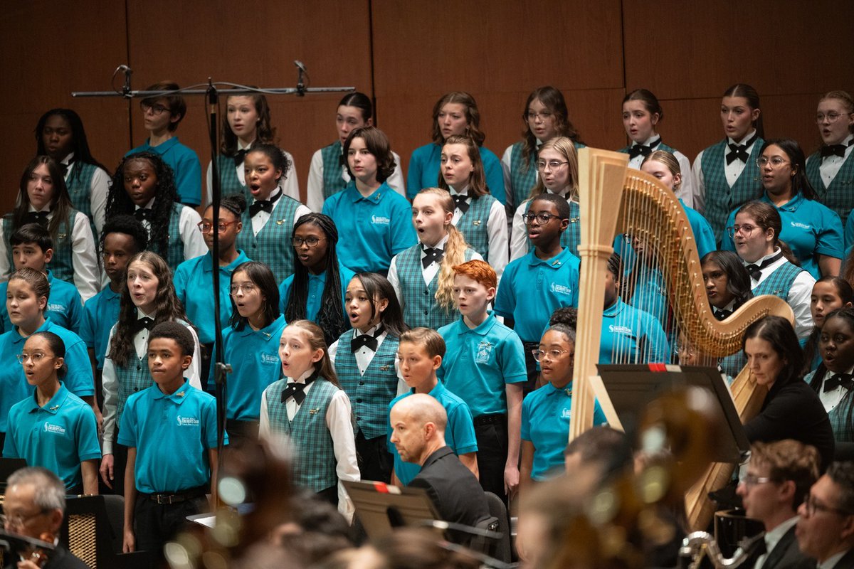 spiveyhall's tweet photo. #Throwback to a festive holiday memory. Last December, members of the Spivey Hall Children’s Choir joined the Atlanta Symphony Orchestra and Morehouse Glee Club for Christmas with the ASO. 🎄✨

📷: Rand Lines https://t.co/4ZG6d2tfQ9