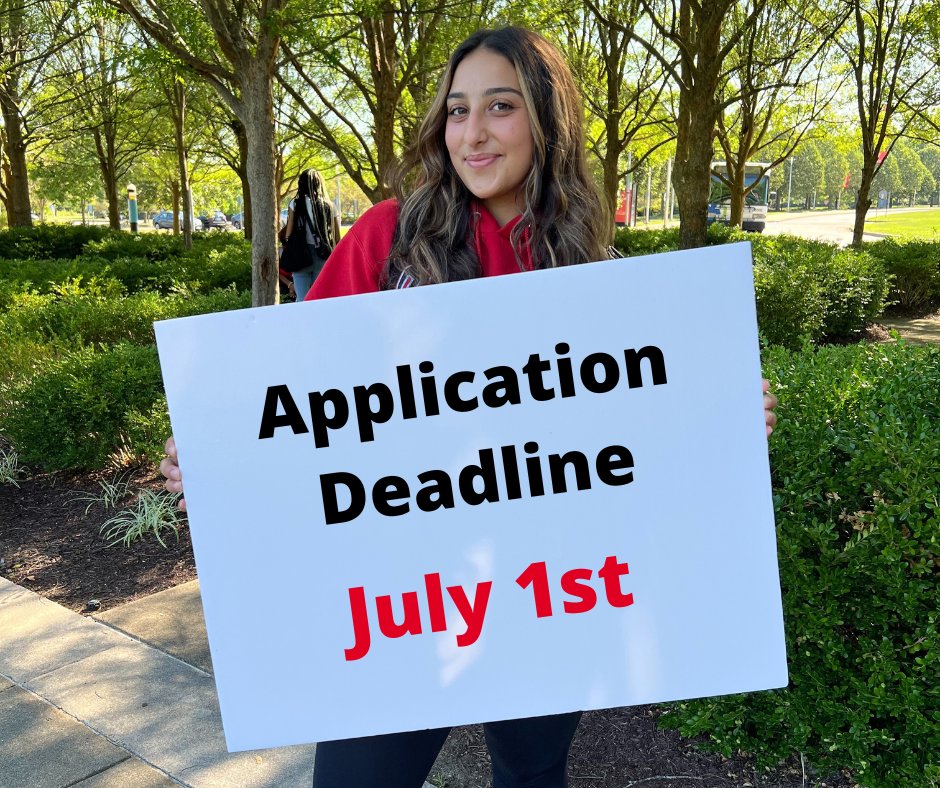 Thinking about joining us this fall?  
The early application deadline is July 1!
Apply early for: 
 🔺 More time to plan 
 🔺 Less stress 
 🔺 A smoother start to your UC Blue Ash journey

Start here: admissions.uc.edu/apply