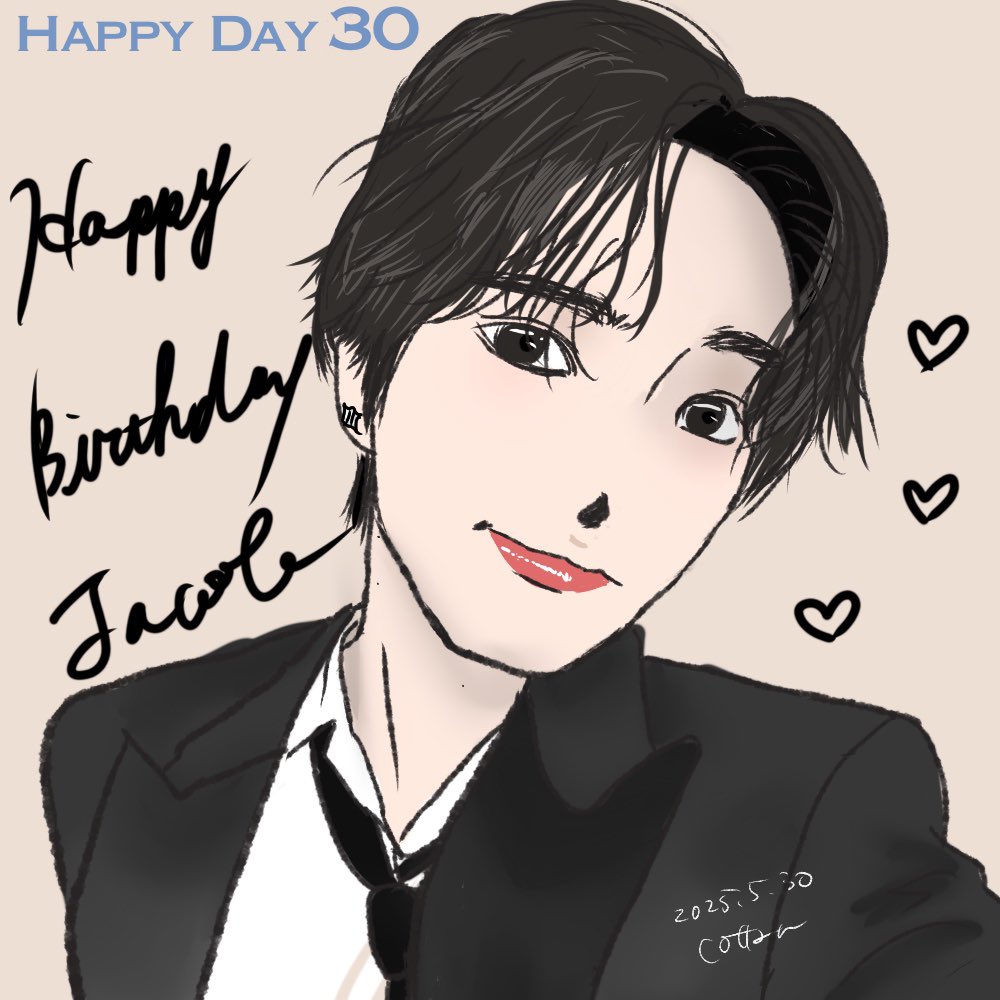 cobtannofan's tweet photo. HAPPY DAY 30
2025.5.30🎂

#콥달 #30daychallenge
#제이콥 #Jacob #ジェイコブ
#오월이행복한이유_콥데이
#AlwaysBeWith_Cob https://t.co/EwbOXMTSvm