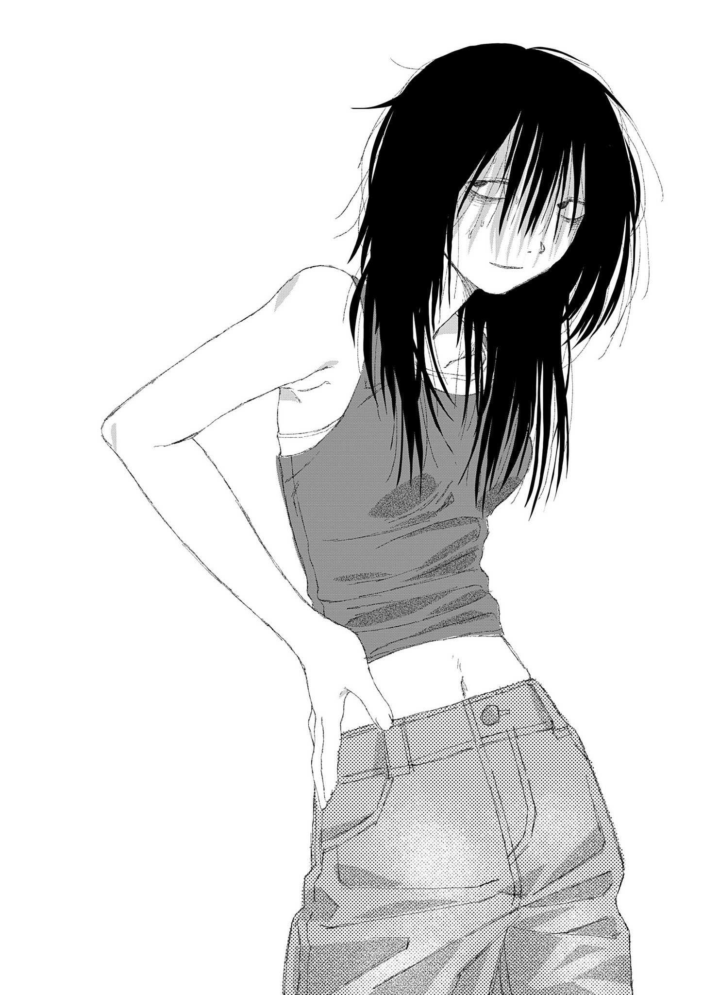 抽象的な女性の後ろ姿 木炭画 Celebrity Charcoal Drawing Jennifer Lawrence【木炭デッサン