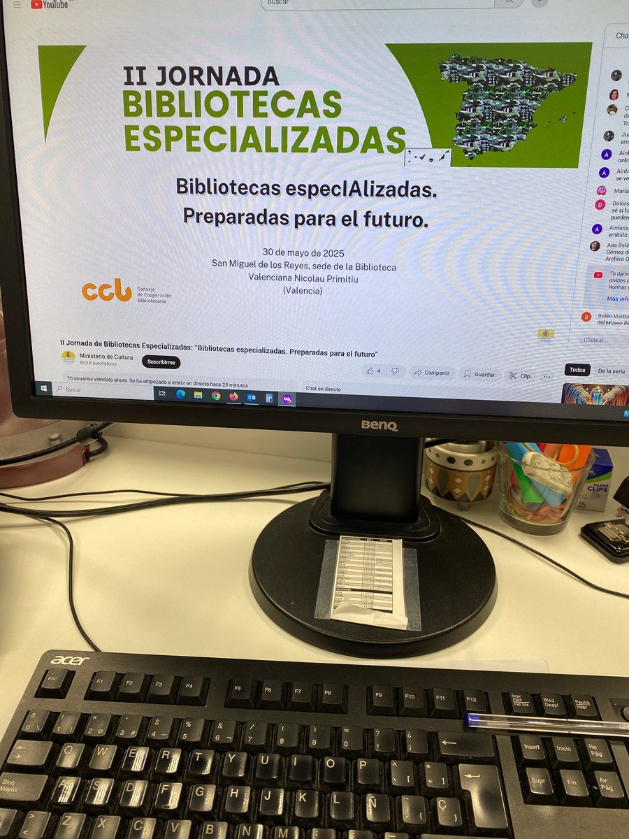 Hoy seguiremos  de forma virtual la “II Jornada de Bibliotecas especializadas”  organizadas por el Ministerio de Cultura en Valencia. Formación continua  de los trabajadores de la Mediateka para seguir avanzando y ofrecer lo  mejor de nosotros.
