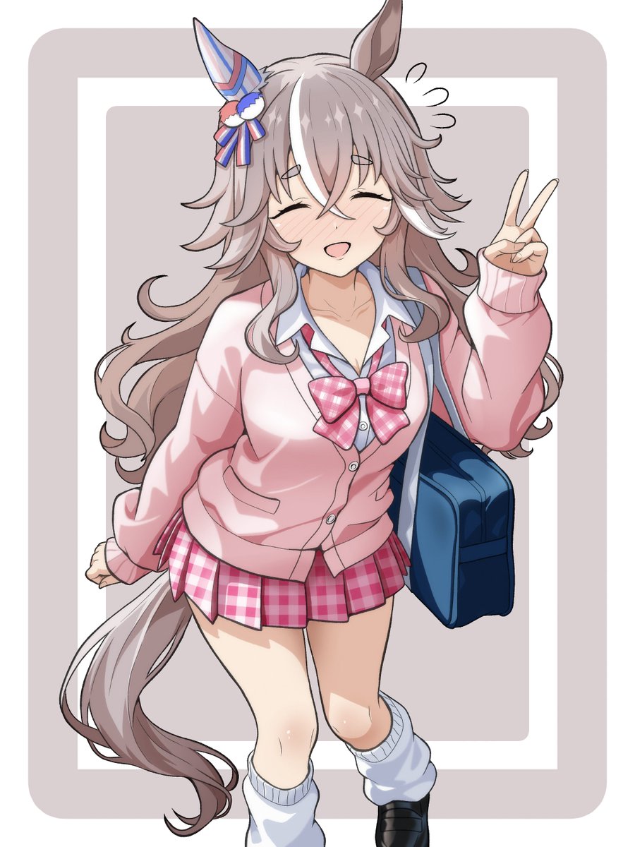 #ウマ娘
#ワンダーアキュート 
同じクラスのジョーダンがね。
「最近ギャルファッションがウマッターで流行ってんの!アキュートさんも絶対似合うっしょ!」とか言ってさ。アキュートさんは「おやまあ可愛らしい服装だこと。でも、あたしにはちょいとハイカラすぎないかねぇ・・・」って言って文字数 