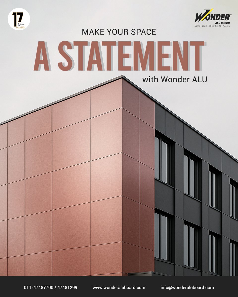 AluBoard's tweet image. Who said walls had to be boring? With Wonder Alu, your space gets a voice, bold, sleek, unforgettable. Make your surroundings talk your style.
Contact us:
📞 011 - 47487700

#WonderAluBoard #StatementSpaces #BoldInteriors #WonderAluVibe #TalkWithWalls #DesignThatSpeaks #wonderacp