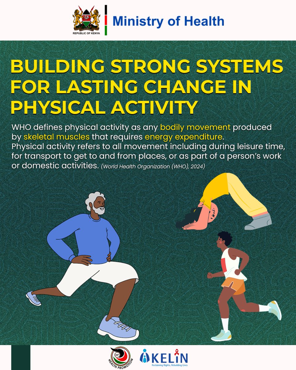 🏗️ Strong systems build active nations.
To truly promote physical activity, we need supportive environments, from policy to infrastructure. 🛣️🏞️
Personal choices and supportive systems make movement safe, easy, and accessible for all.

What changes would make your community more