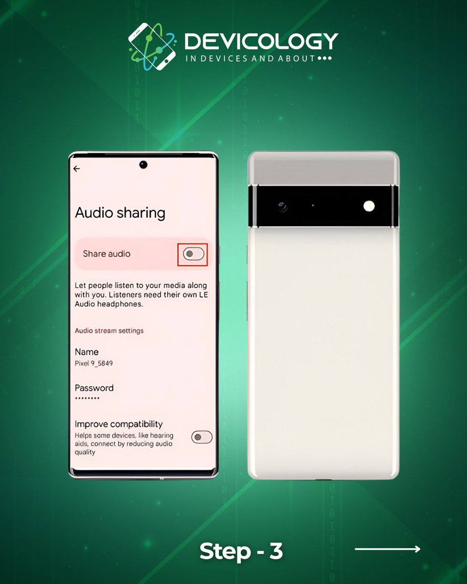Devicology's tweet image. Google Pixel users can already use Bluetooth Audio Sharing before Android 16 launches!
👥 Pair multiple headphones
🔊 Broadcast audio with Auracast
📲 Learn how to activate it 👉 bit.ly/StepsToUseBlue…

#PixelTips #LEAudio #Auracast #Android16 #TechHacks