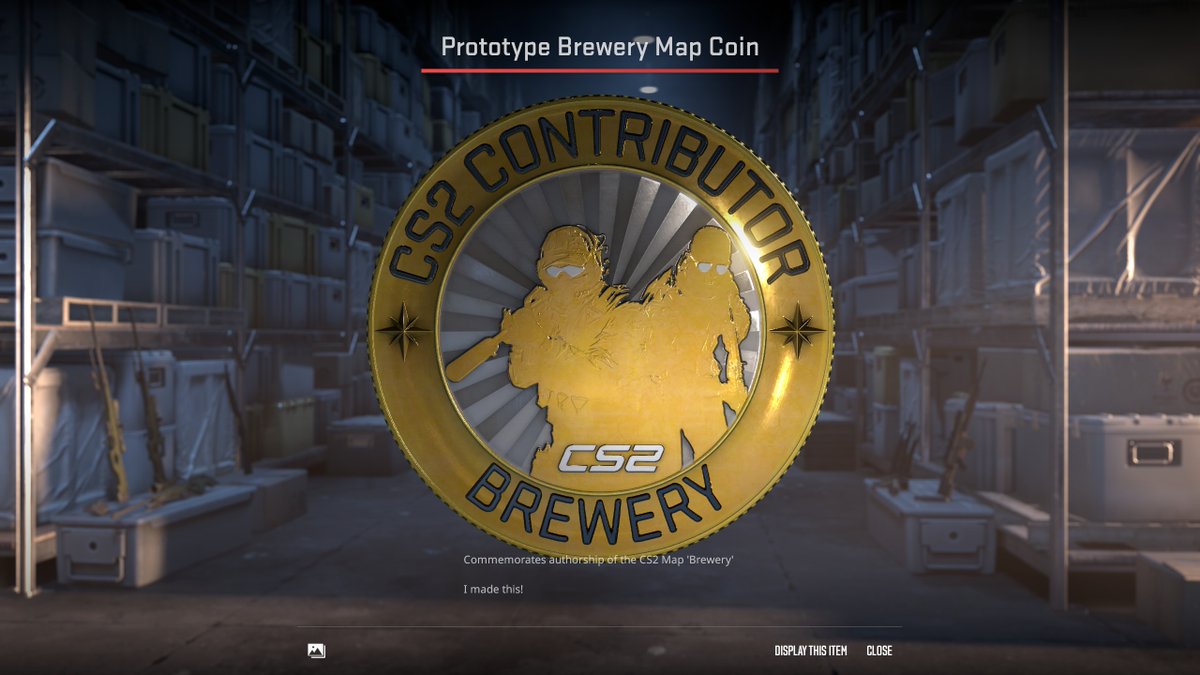 First CS2 map coin! Cheers <a href="/CounterStrike/">CS2</a> 🍻