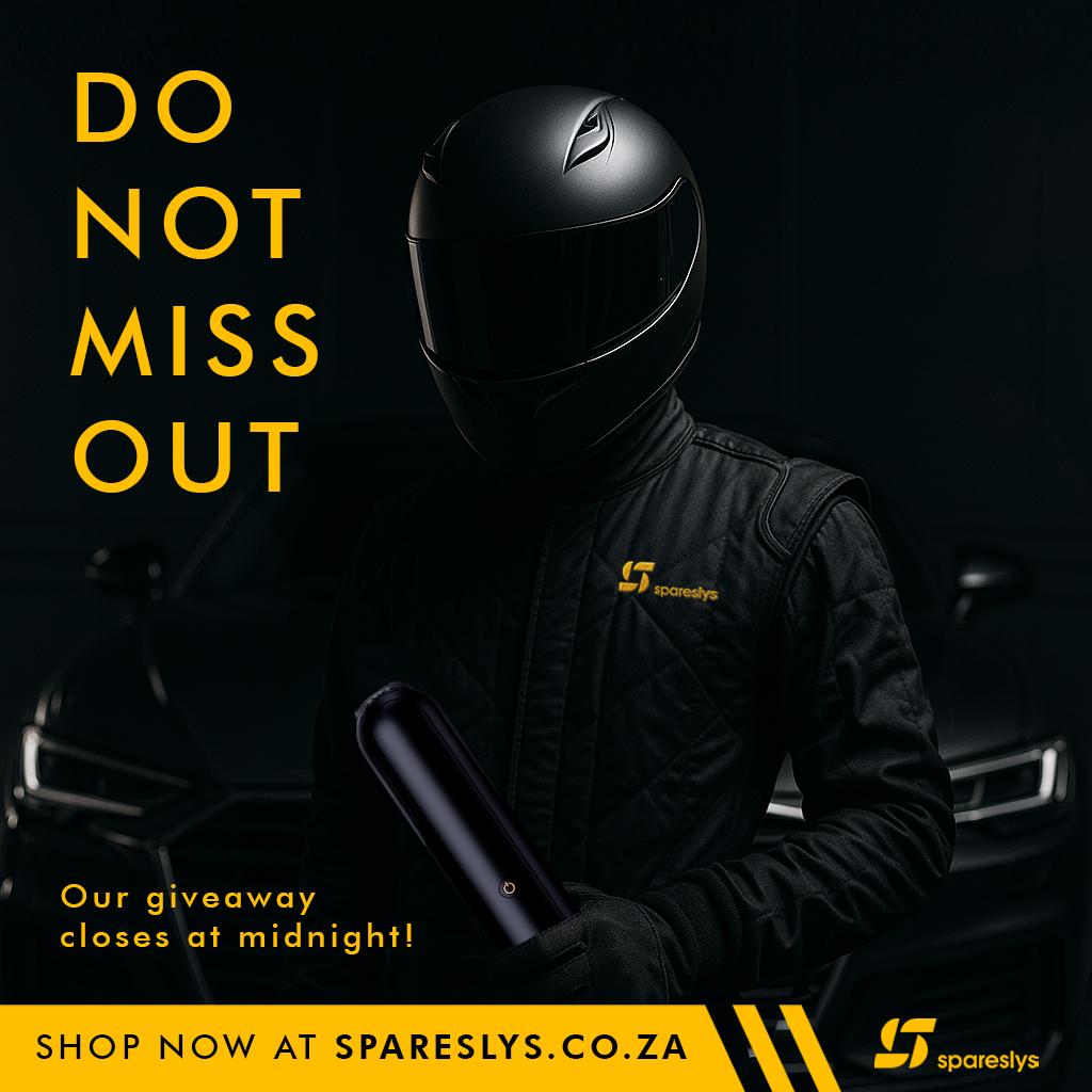 ⏳ It’s the final countdown!
Our #giveaway wraps up TONIGHT, get those last entries in while you still can!
Winner reveal coming soon…
✨ It could be YOU!
#LastChanceToEnter #GiveawayEndsTonight #Spareslys #carcaretips #car #Mkhwanazi #Settle #FogoChain