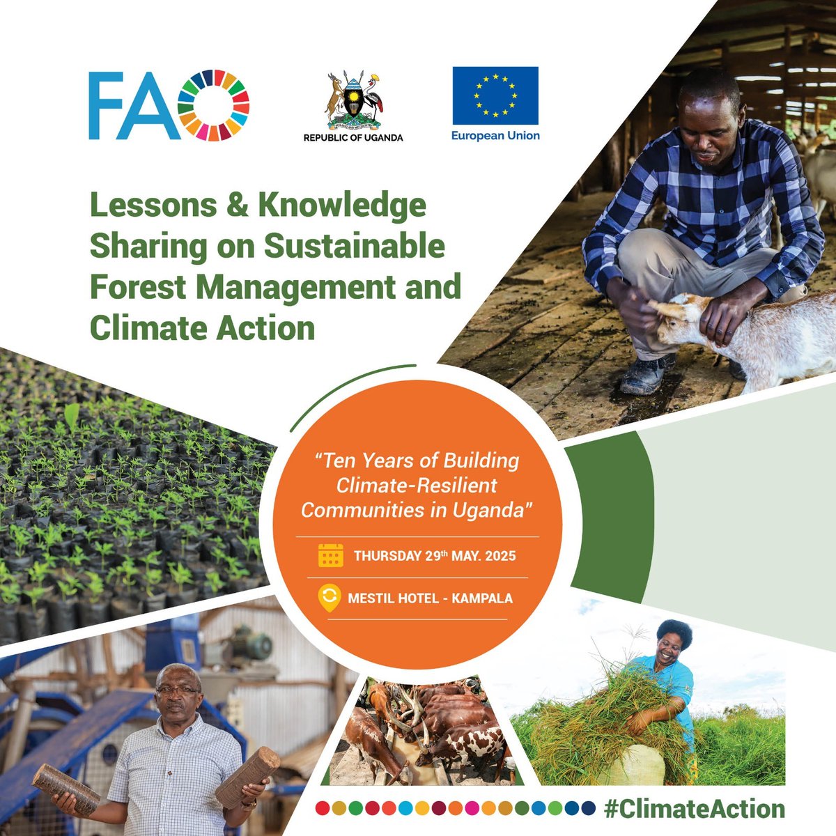 EU in Uganda (@euinug) on Twitter photo We joined forces with <a href="/FAOUganda/">FAO in Uganda</a> for a knowledge-sharing event focused on two 🇪🇺 funded projects in 🇺🇬 on #ClimateAction & charcoal production.
Together with experts, government, & communities, we explored sustainable practices & scalable solutions for a greener future. We joined forces with <a href="/FAOUganda/">FAO in Uganda</a> for a knowledge-sharing event focused on two 🇪🇺 funded projects in 🇺🇬 on #ClimateAction & charcoal production.
Together with experts, government, & communities, we explored sustainable practices & scalable solutions for a greener future.