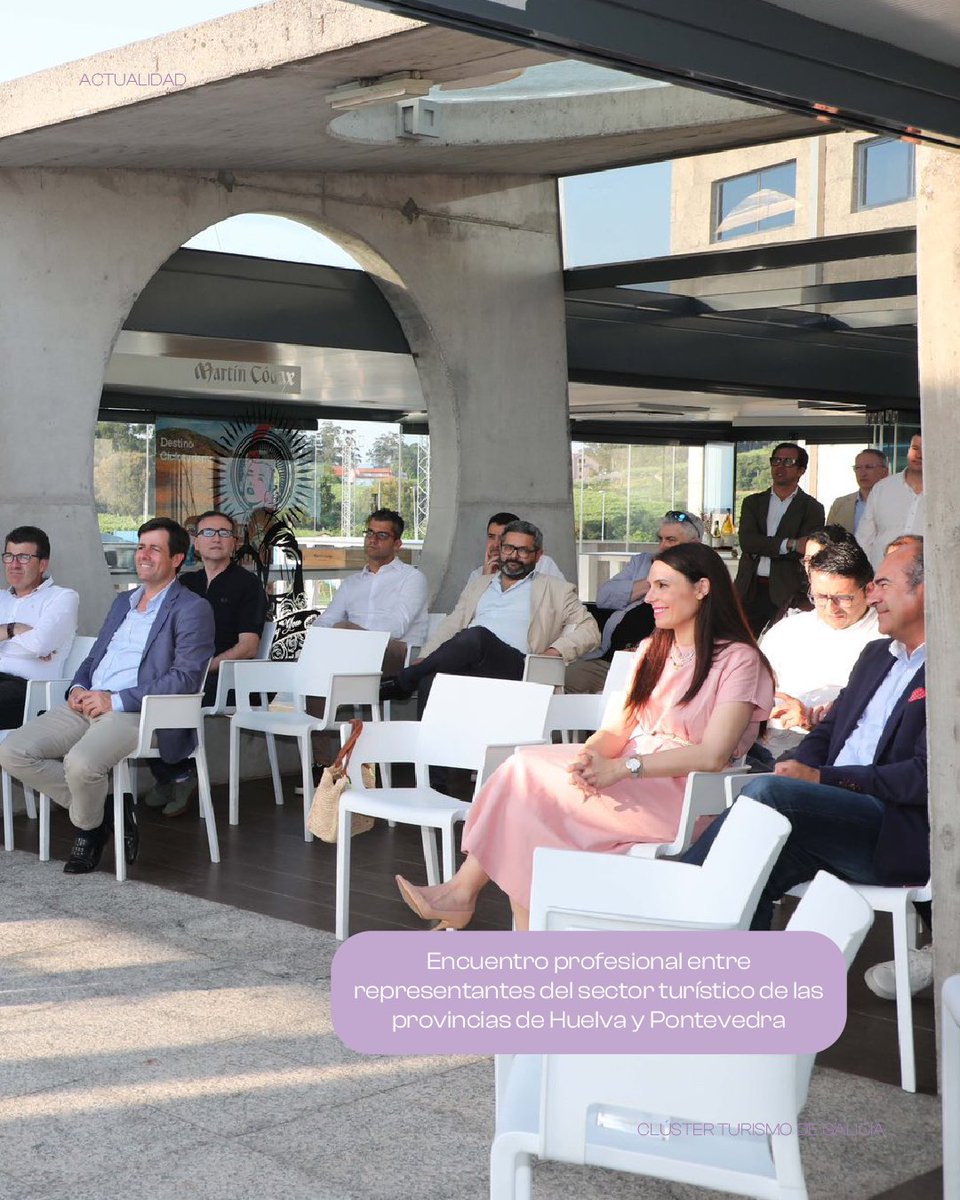👥 O <a href="/ClusterGalicia/">Clúster de Turismo</a> participou onte nun encontro entre profesionais de #RíasBaixas (<a href="/depo_es/">Deputación Pontevedra</a>) e #Huelva (<a href="/DipuHU/">Diputación de Huelva</a>) para afontar no potencial do enoturismo como motor turístico.

Por parte do Clúster asistiron o presidente, <a href="/cesareopardal/">Cesareo G. Pardal</a>, e a vogal, Mar Rodríguez.