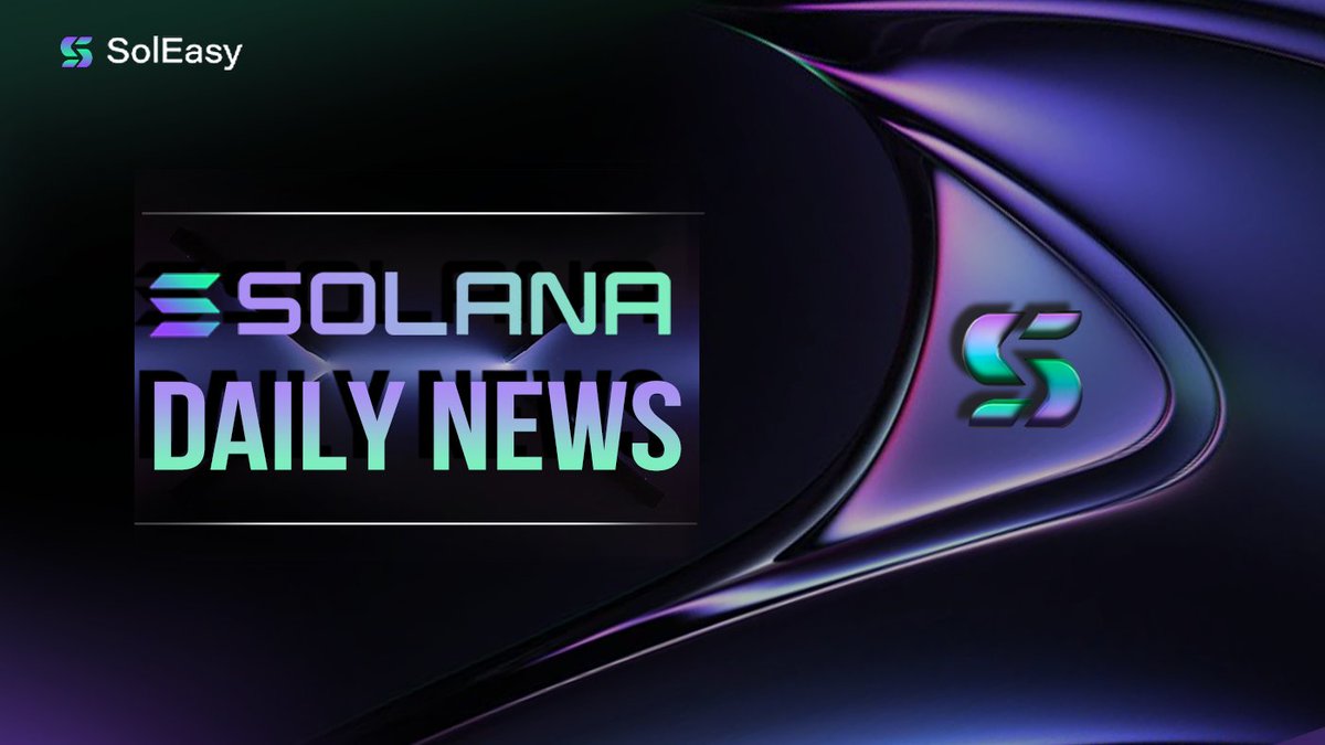 SolEasy (@soleasy_) on Twitter photo 🚀 Solana Daily News (May 30th, 2025)
BREAKING: <a href="/solstrategies_/">SOL Strategies (CSE: HODL | OTCQB: CYFRF)</a> buys 26,478 SOL for $4.7M, exits Bitcoin, strengthening its commitment to <a href="/solana/">Solana</a>'s ecosystem growth.
Wanna know what else is cooking in the #Solana ecosystem today? Check out the full scoop in the thread below 👇 🚀 Solana Daily News (May 30th, 2025)
BREAKING: <a href="/solstrategies_/">SOL Strategies (CSE: HODL | OTCQB: CYFRF)</a> buys 26,478 SOL for $4.7M, exits Bitcoin, strengthening its commitment to <a href="/solana/">Solana</a>'s ecosystem growth.
Wanna know what else is cooking in the #Solana ecosystem today? Check out the full scoop in the thread below 👇