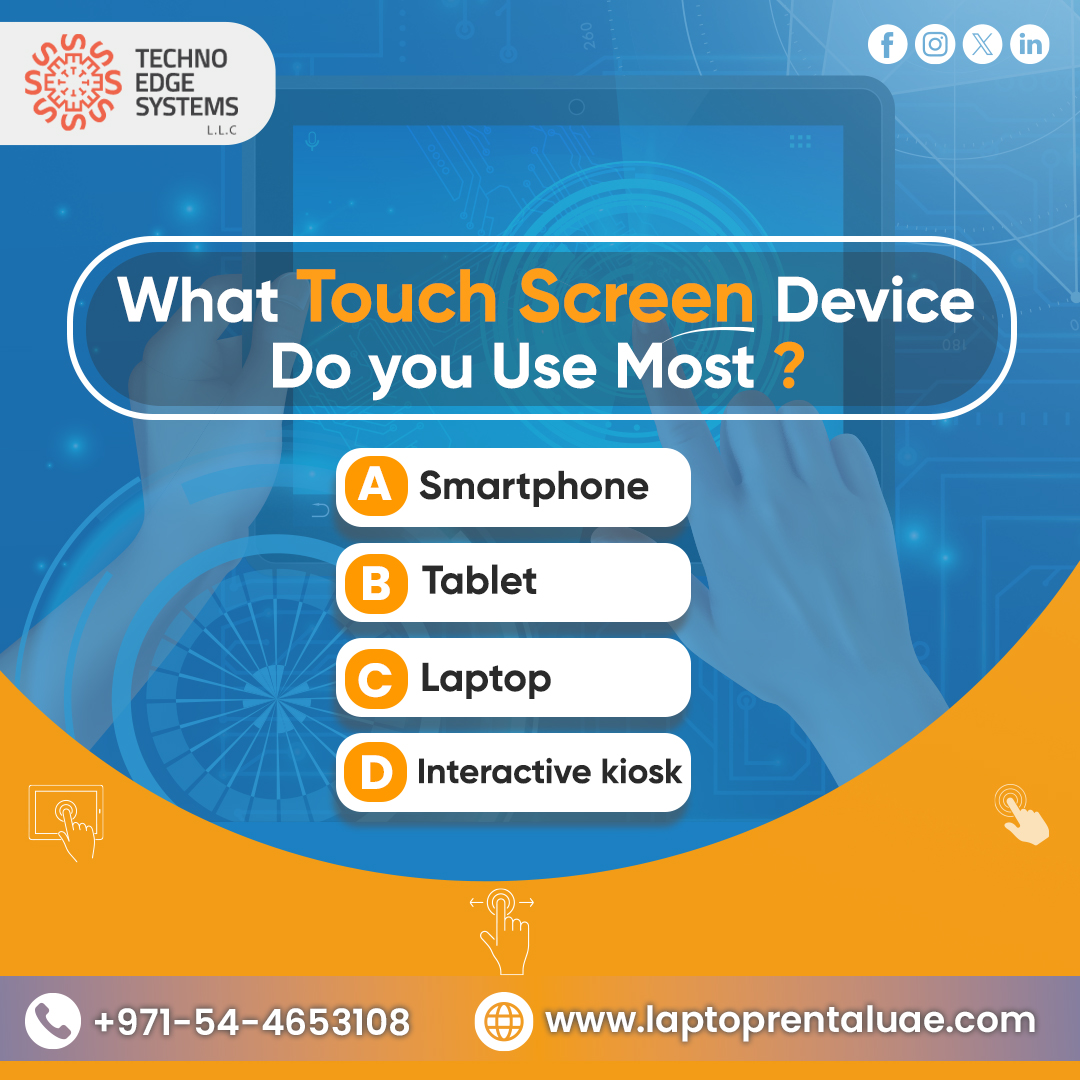 technoedge_uae's tweet photo. #TechnoEdgeSystemsLLC offers rentals for these devices & more! Whether it’s for business or an event, we’ve got you covered. Drop us a message!
#Poll #PollQuestion #TechPoll #EventPoll #TechSupportDubai #TouchScreenRental #TouchScreens #technology #TouchScreenDevice #Dubai #UAE https://t.co/zV3V5h8ZCr