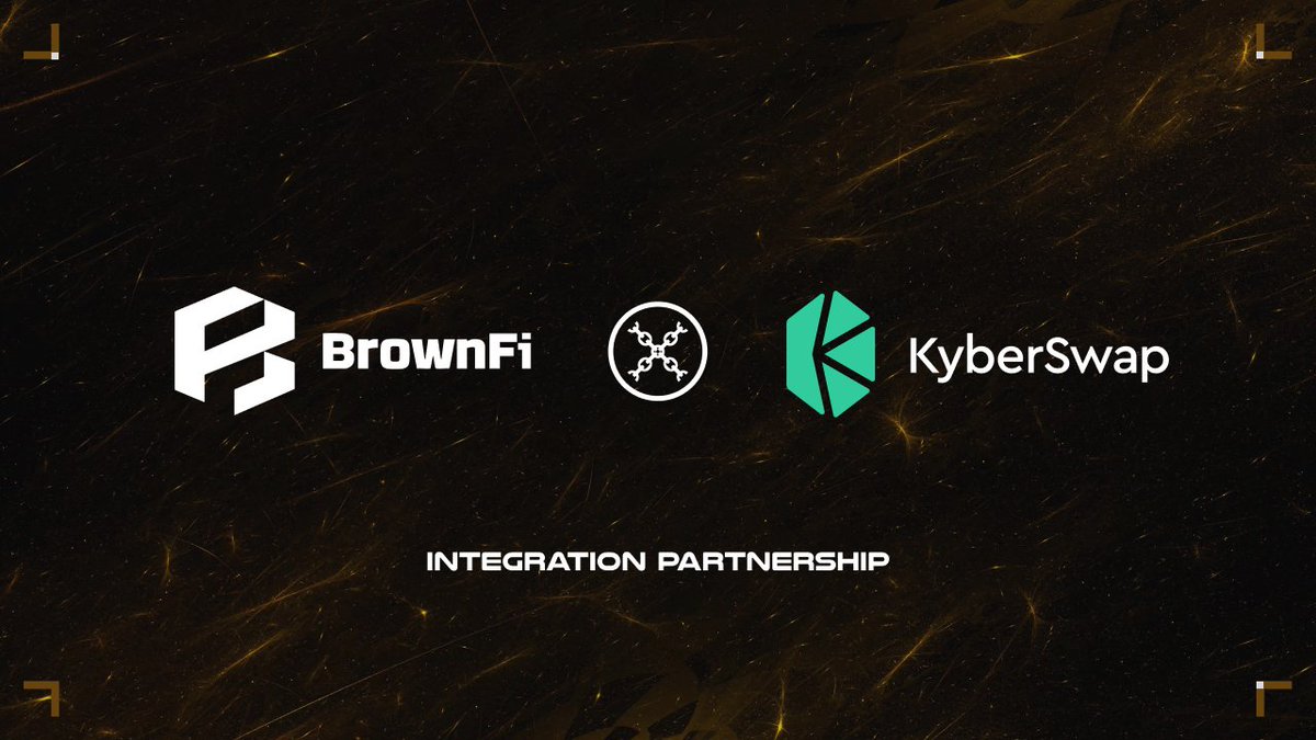 BrownFi AMM (@brownfidex) on Twitter photo Integration Partnership: BrownFi x KyberSwap Aggregator
We're excited to share that BrownFi has been integrated as a liquidity source on <a href="/KyberNetwork/">Kyber Network</a> – the top DEX aggregator in Defi. 🤝
This partnership will deliver a superior trading experience for users on <a href="/berachain/">Berachain Foundation 🐻⛓</a> and Integration Partnership: BrownFi x KyberSwap Aggregator
We're excited to share that BrownFi has been integrated as a liquidity source on <a href="/KyberNetwork/">Kyber Network</a> – the top DEX aggregator in Defi. 🤝
This partnership will deliver a superior trading experience for users on <a href="/berachain/">Berachain Foundation 🐻⛓</a> and