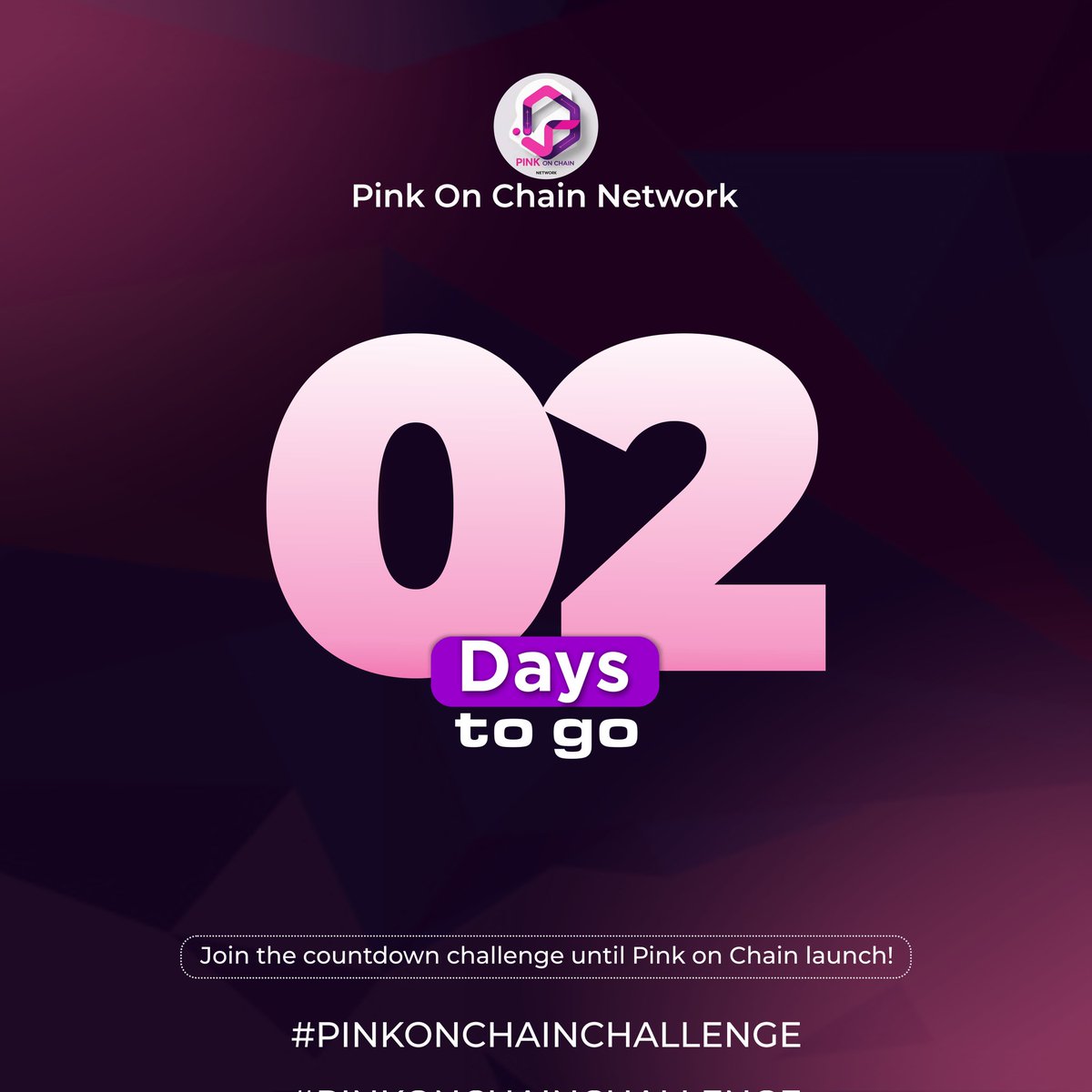Only 2 Days to Go.

The countdown is getting hot, and so are the vibes!

PINK ON CHAIN NETWORK is not just launching, We're unleashing a movement.
A space where women aren’t just included in Web3, We’re owning it, running it.

This isn’t business as usual.
This is bold,