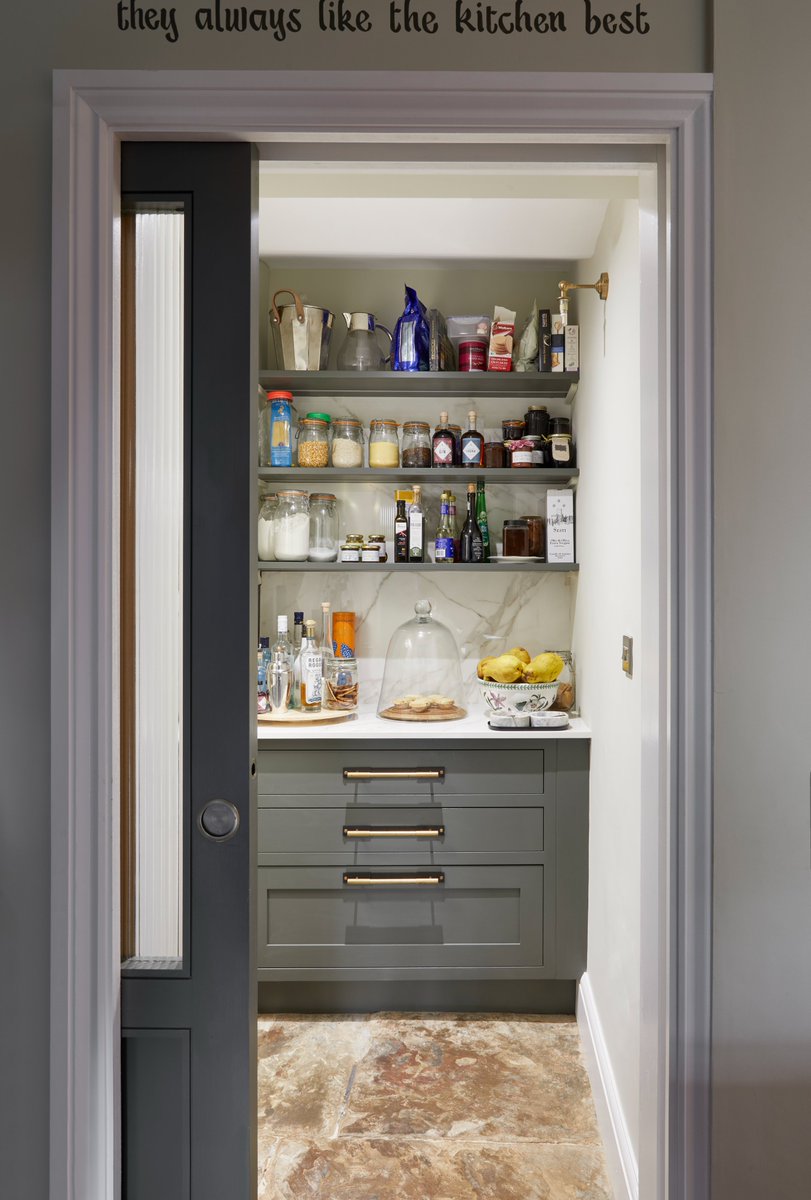 A pantry worth showing off - This stylish walk-in pantry is tucked behind a sleek sliding door—combining clever storage with beautiful design. With everything in easy reach and neatly organised, it’s the perfect blend of form and function.
.
.
.
#WalkInPantry #PantryGoals