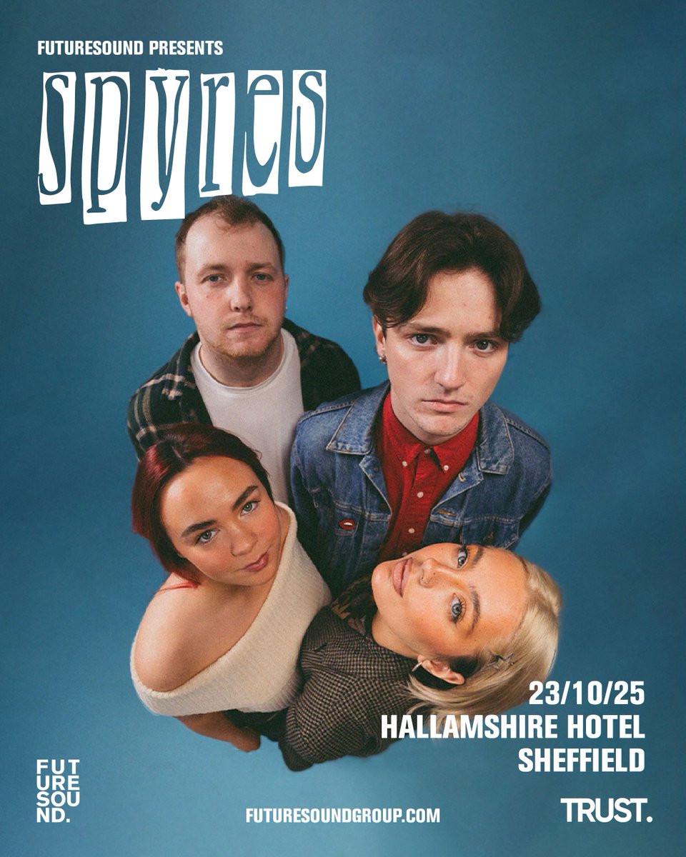 Futuresound (@futuresoundshow) on Twitter photo Following recent support slots with The Jesus And Mary Chain, Nothing But Thieves, The Snuts and a incredible festival sets at Live at Leeds, TRNSMT & Neighborhood, alt indie rock powerhouse <a href="/spyr3s/">๐๐๐๐
๐ธ๐</a> head to Sheffield this October
Tickets on sale now!
futuresound.seetickets.com/event/spyres/hโฆ Following recent support slots with The Jesus And Mary Chain, Nothing But Thieves, The Snuts and a incredible festival sets at Live at Leeds, TRNSMT & Neighborhood, alt indie rock powerhouse <a href="/spyr3s/">๐๐๐๐
๐ธ๐</a> head to Sheffield this October
Tickets on sale now!
futuresound.seetickets.com/event/spyres/hโฆ