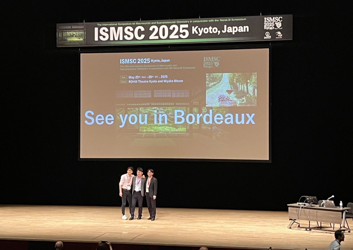 Guillaume Vives (@vivesgui) on Twitter photo What a fantastic week in beautiful Kyoto for <a href="/ISMSC2025/">ISMSC2025, Kyoto</a>. Looking forward to the next one in Bordeaux! What a fantastic week in beautiful Kyoto for <a href="/ISMSC2025/">ISMSC2025, Kyoto</a>. Looking forward to the next one in Bordeaux!