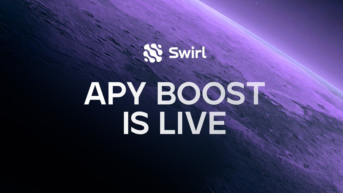 swirlstake's tweet image. 1/

The Swirl APY boost is now live!

For the next few weeks, $IOTA stakers can earn even more.

Here’s how to maximize rewards without missing an epoch: 🧵