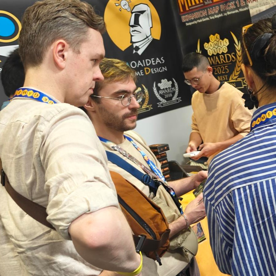 moaideas's tweet photo. #UKGE Day1!
Come and play with us at 4-716 :D

#Moaideas #Boardgames #UKGameEXPO https://t.co/jhm6QTMdtY