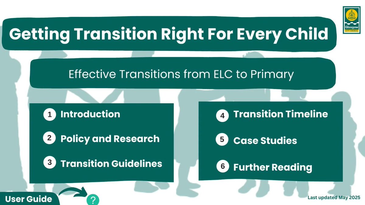 Check out a fantastic new case study from Kirktonholme Govan Nursery, working with their partner schools, in GCC's Transitions Guidelines: blogs.glowscotland.org.uk/glowblogs/glas…… or goglasgow.org.uk/Pages/View/1487
