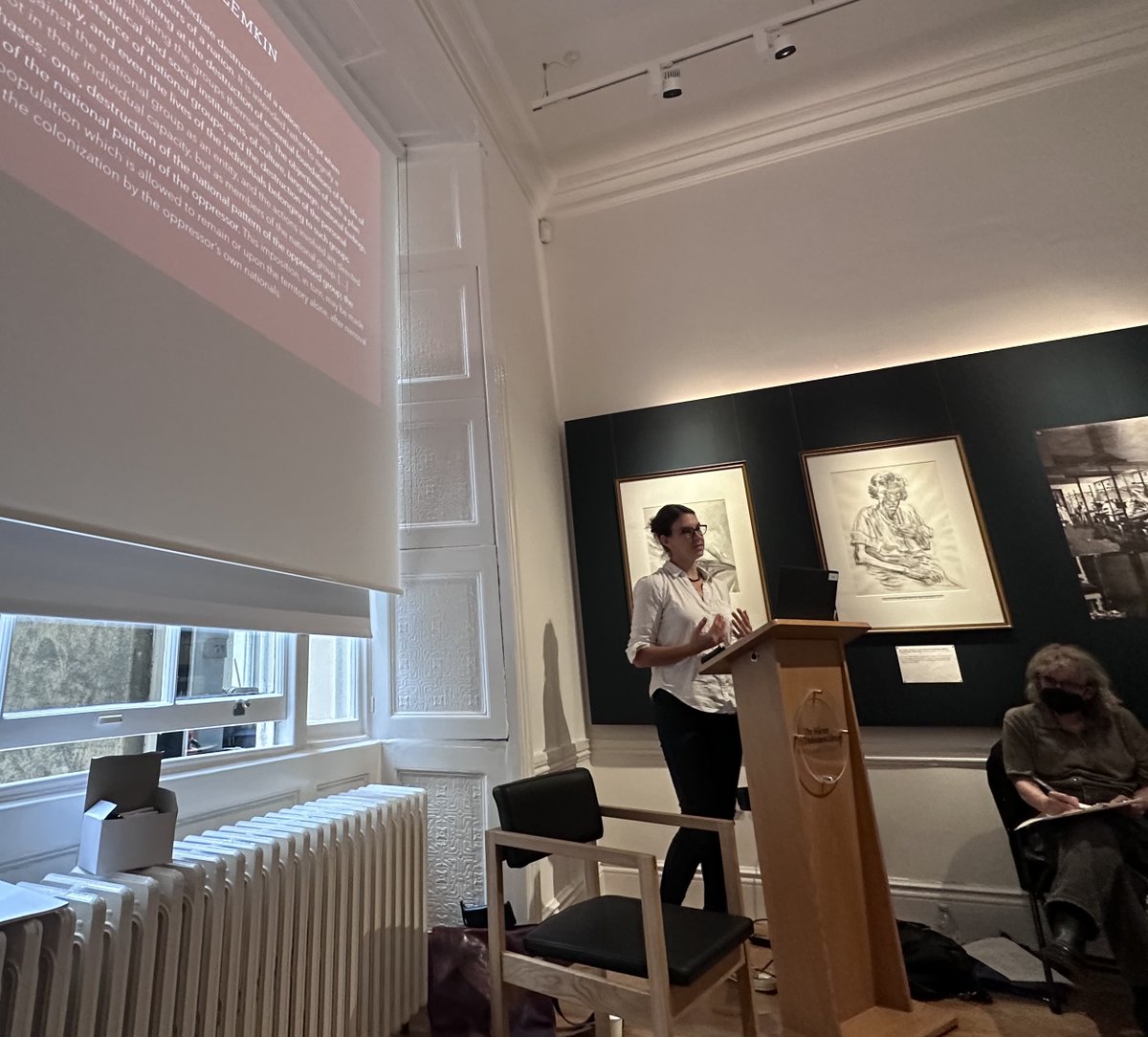 Thank you to our attendees for participating in the final workshop with Becky Jinks from <a href="/RHUL_HRI/">RHUL Holocaust Research Institute</a> at the <a href="/wienerlibrary/">The Wiener Holocaust Library</a> 
The group had a discussion about the establishment of the UN Genocide Convention and the role of geopolitics. What an engaging ending to our workshop series!