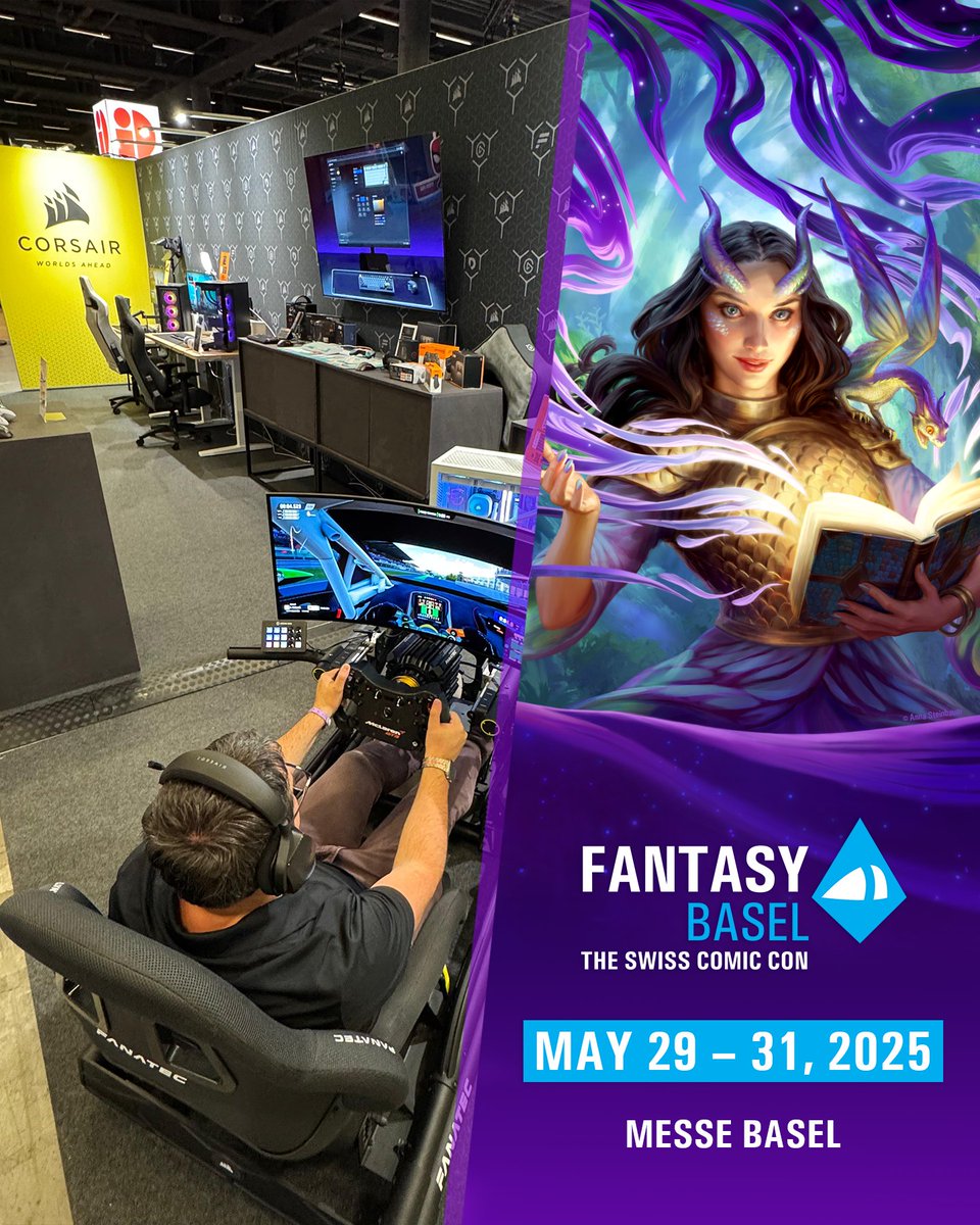 CORSAIRDE's tweet photo. Was für ein erster Tag! 🚀
Ein paar Eindrücke haben wir euch hier zusammengestellt 📸👇

Heute geht’s direkt weiter!
📍 Halle 1.1, Stand 224 – wir freuen uns auf euch! #fantasybase https://t.co/HTlUfK6Glh